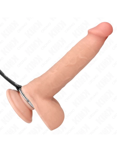 KINK - ANNEAU PÉNIS EN MÉTAL AVEC CHAÎNE ET PINCES À MAMELON RÉGLABLES