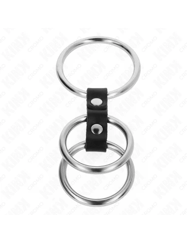 KINK - ANNEAU PÉNIS TRIPLE MÉTAL 3