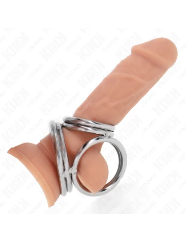 KINK - ANNEAU PÉNIS EN MÉTAL TRIPLE CHROME 3