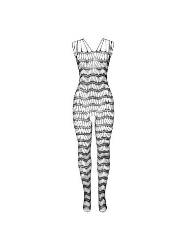 SUBBLIME - 951696 BODYSTOCKING RÉSILLE OUVERT AVEC BRETELLES SUR LES ÉPAULES NOIR TAILLE UNIQUE