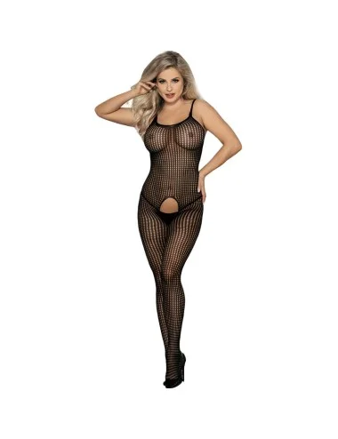SUBBLIME - 951726 BODYSTOCKING NOIR EN RÉSILLE ÉLASTIQUE SANS FOURRURE TAILLE UNIQUE
