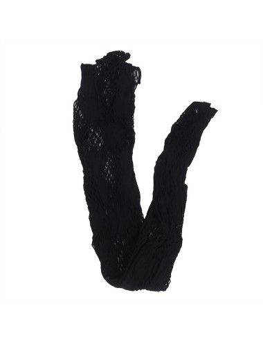 SUBBLIME - 952129 BODYSTOCKING RÉSEILLE AVEC MOTIF ROBE ET DÉTAILS FLORAUX NOIR TAILLE UNIQUE