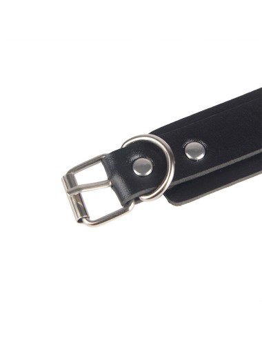 SUBBLIME - 953690 MENOTTES AVEC CEINTURE DE BONDAGE NOIRE TAILLE UNIQUE