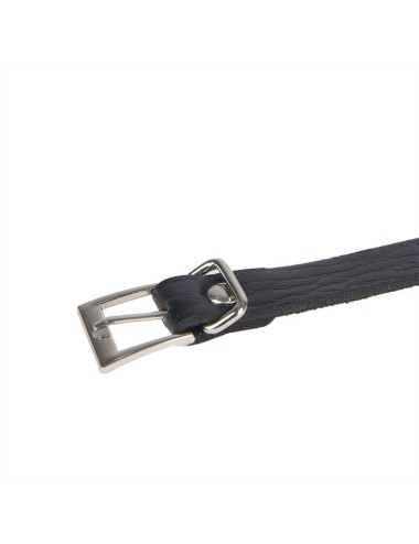 SUBBLIME - 953713 CEINTURE PUNK BONDAGE BOUCLE MÉTAL NOIRE TAILLE UNIQUE