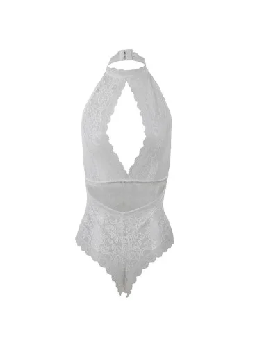 SUBBLIME - 953867 BODY DENTELLE BLANC L/XL