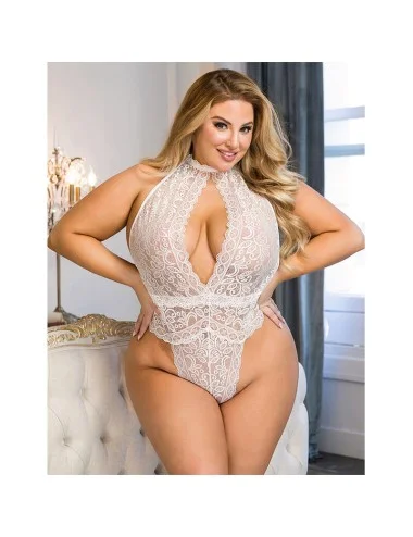 SUBBLIME - 953867 BODY DENTELLE BLANC L/XL