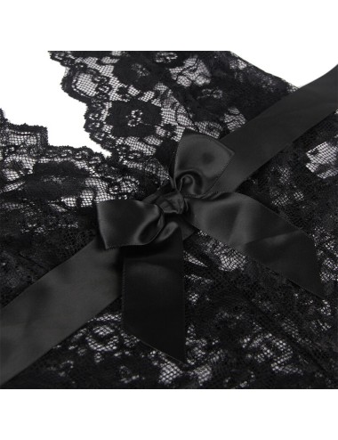SUBBLIME - 930882 BODY SEXY A VOLANTS NOIR L/XL