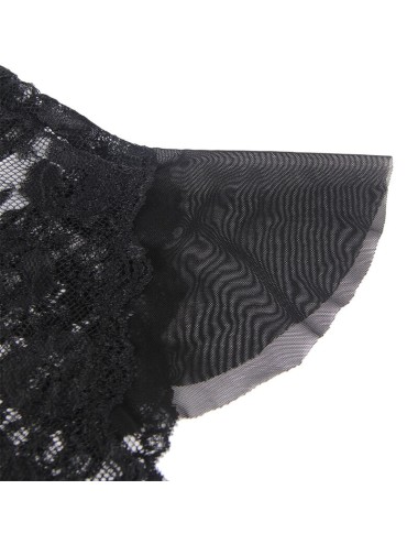 SUBBLIME - 930882 BODY SEXY A VOLANTS NOIR L/XL