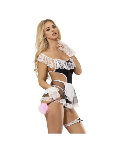 SUBBLIME - 954314 COSTUME DE FEMME SEXY NOIR/BLANC L/XL