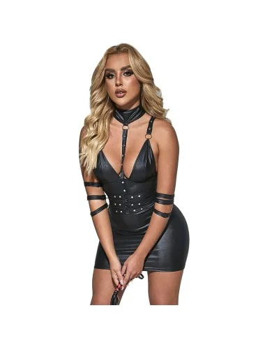 SUBBLIME - 954413 BODY BONDAGE EN CUIR NOIR L/XL