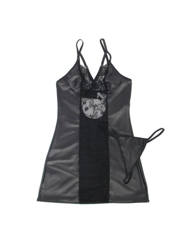 SUBBLIME - 954178 BODY + STRING CUIR NOIR L/XL