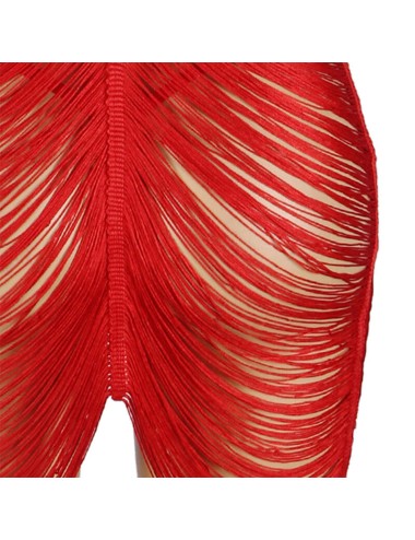 SUBBLIME - 954253 ROBE À BRETELLES + STRING ROUGE L/XL