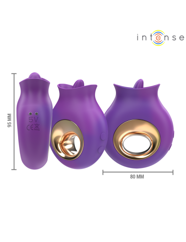 INTENSE - TULI STIMULATEUR CLITORIS 9 VIBRATIONS & 9 OSCILLATIONS VIOLET