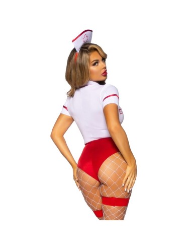LEG AVENUE - COSTUME D'INFIRMIÈRE SEXY ROUGE/BLANC S