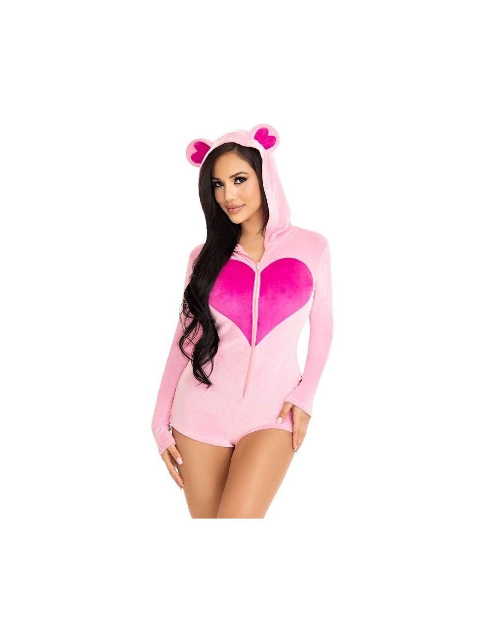 LEG AVENUE - BODY VELOURS OURS EN TEDDY ROSE S