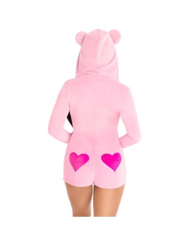 LEG AVENUE - BODY VELOURS OURS EN TEDDY ROSE S