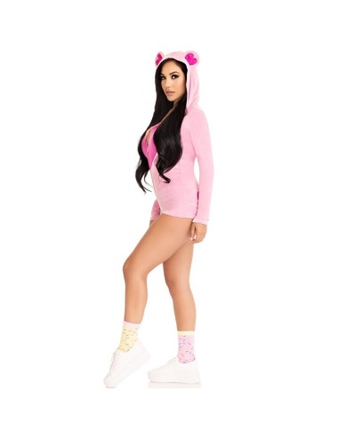 LEG AVENUE - BODY VELOURS OURS EN TEDDY ROSE S