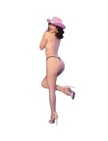 CHILIROSE - CR 4836 STRING KISS ME NOIR L/XL