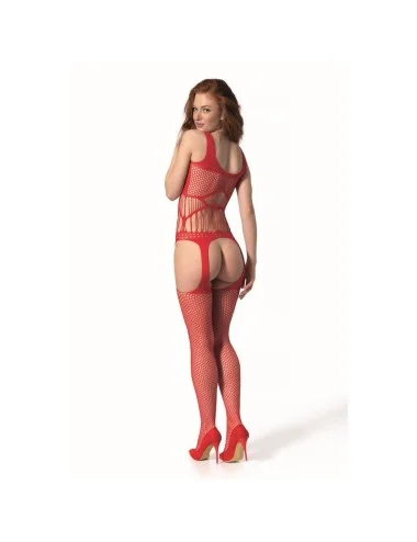 PASSION - BS 106 BODYSTOCKING ROUGE TAILLE UNIQUE