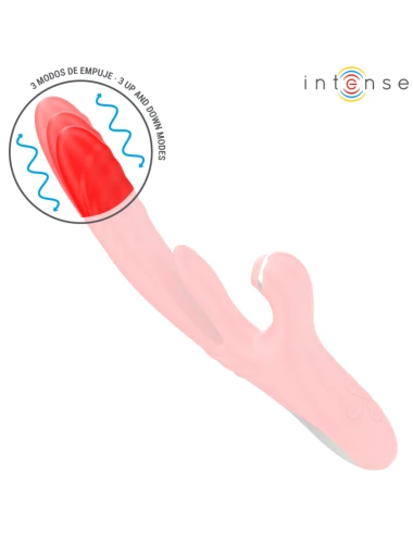 INTENSE - KAROL VIBRATEUR MULTIFONCTION POUSSÉE & STIMULATION & ASPIRATION ROUGE