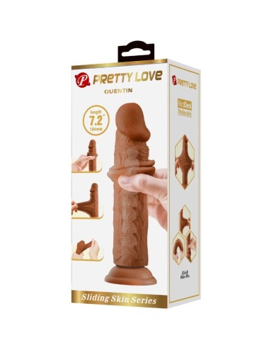 PRETTY LOVE - GODE RÉALISTE QUENTIN 18 CM MARRON