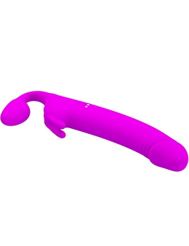 PRETTY LOVE - ZANINI STRAPLESS STRAP-ON 10 VIBRATIONS VIOLET