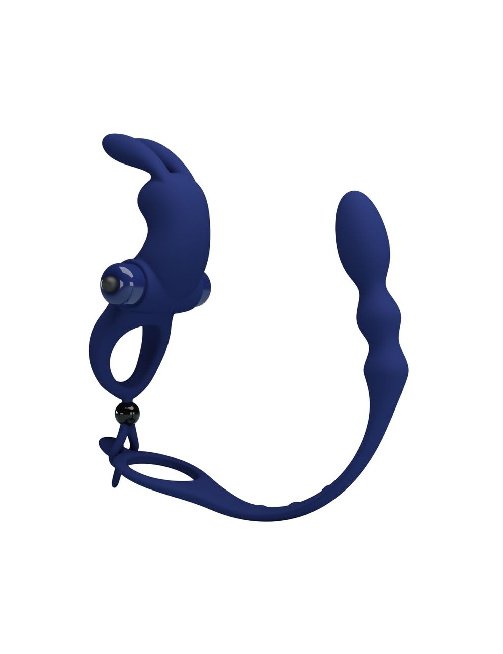 PRETTY LOVE - AYAD ANNEAU VIBRATEUR LAPIN AVEC PLUG BLEU PRETTY LOVE - AYAD ANNEAU VIBRATEUR LAPIN AVEC PLUG BLEU