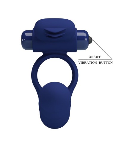 PRETTY LOVE - AJMAL ANNEAU VIBRANT AVEC PLUG BLEU