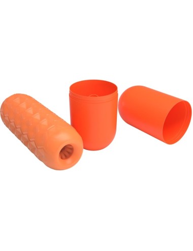 PRETTY LOVE - MASTURBATEUR POUR HOMME À DEUX BOULES ORANGE