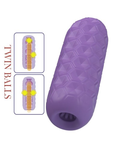 PRETTY LOVE - MASTURBATEUR POUR HOMME À DEUX BOULES VIOLET