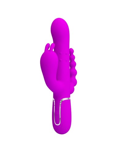 PRETTY LOVE - CAMMY TRIPLE VIBRATEUR MULTIFONCTION 4 EN 1 ROSE