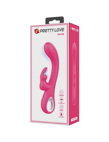 PRETTY LOVE - VIBRATEUR NOVAK RABBIT 12 VIBRATIONS ROSE