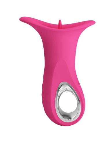 PRETTY LOVE - CLYDE VIBRATEUR ORAL LANGUE VIBRANTE 12 VIBRATIONS ROSE