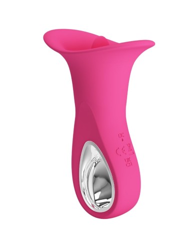PRETTY LOVE - CLYDE VIBRATEUR ORAL LANGUE VIBRANTE 12 VIBRATIONS ROSE
