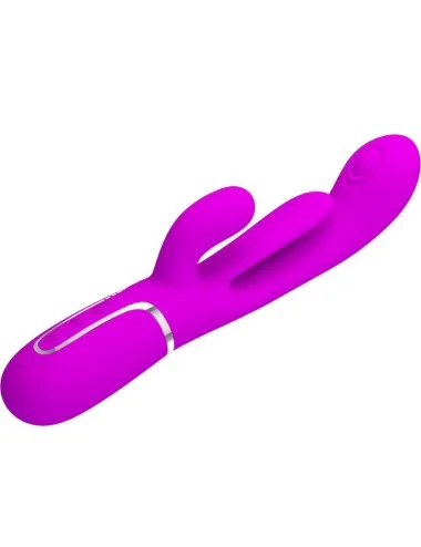 PRETTY LOVE - SHANIA TRIPLE RABBIT VIBRATEUR MULTIFONCTION ROSE