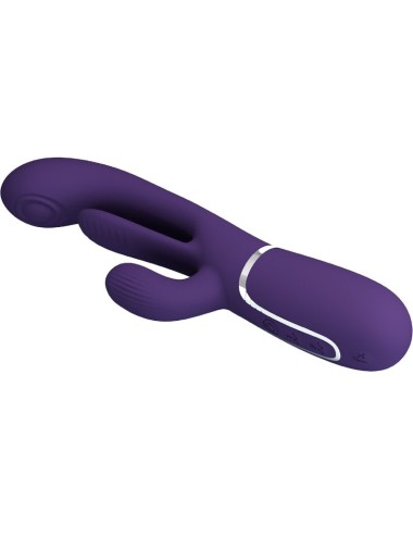 PRETTY LOVE - SHANIA TRIPLE RABBIT VIBRATEUR MULTIFONCTION VIOLET