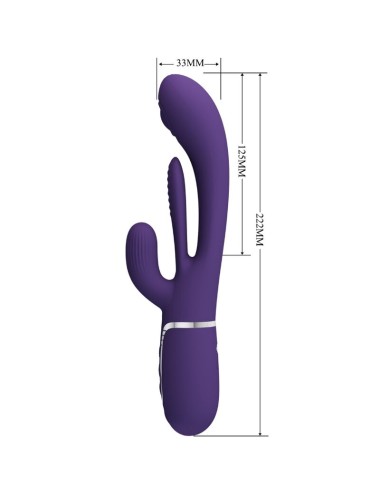 PRETTY LOVE - SHANIA TRIPLE RABBIT VIBRATEUR MULTIFONCTION VIOLET
