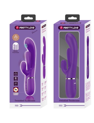 PRETTY LOVE - SHANIA TRIPLE RABBIT VIBRATEUR MULTIFONCTION VIOLET