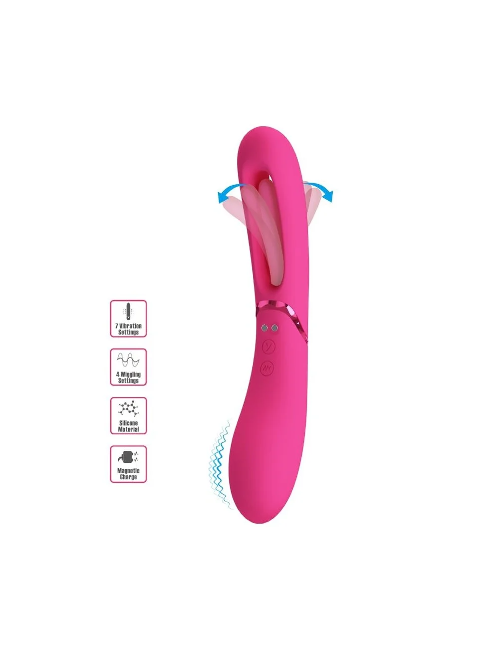 ROMANCE - VIBRATEUR POINT G LEXIE 7 VIBRATIONS ROSE ROMANCE - VIBRATEUR POINT G LEXIE 7 VIBRATIONS ROSE