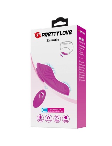 PRETTY LOVE - ROMARIO STIMULATEUR DE CLITORIS À LAY-ON TÉLÉCOMMANDE ROSE