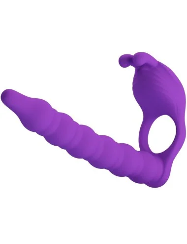 PRETTY LOVE - BLACKNEY ANNEAUX PÉNIS AVEC PLUG VIBRATEUR
