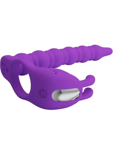 PRETTY LOVE - BLACKNEY ANNEAUX PÉNIS AVEC PLUG VIBRATEUR