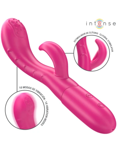 INTENSE - AMARA VIBRATEUR AVEC LANGUE STIMULANTE 10 VIBRATIONS ROSE