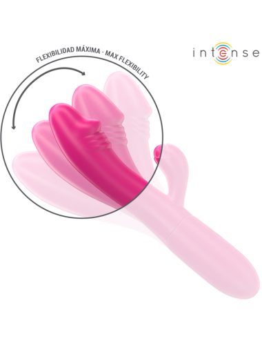 INTENSE - IVY VIBRATEUR FLEXIBLE 10 VIBRATIONS AVEC LANGUE STIMULANTE ROSE