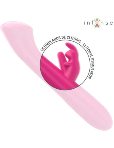 INTENSE - JULIETA VIBRATEUR RABBIT 18,6 CM 10 VIBRATIONS ROSE