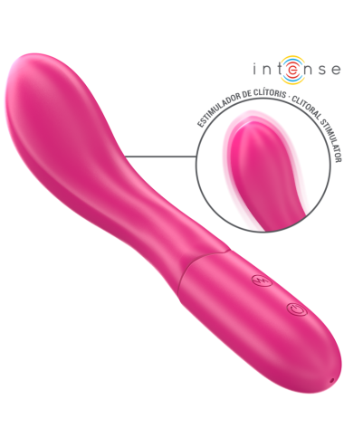 INTENSE - LISETTE VIBRATEUR 19 CM SOUPLE 10 VIBRATIONS ROSE