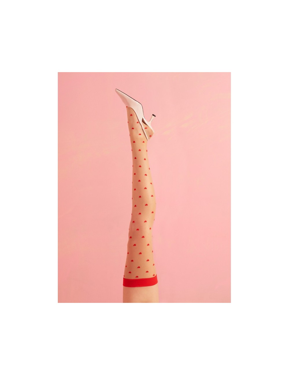 Love booster Bas 15 DEN - Rouge et poudre