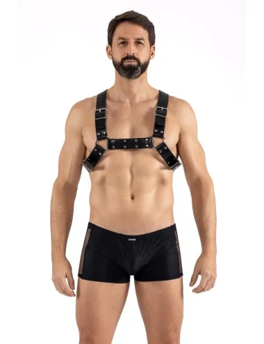 Harnais homme simili cuir avec sangles croisées dans le dos - LM302412152