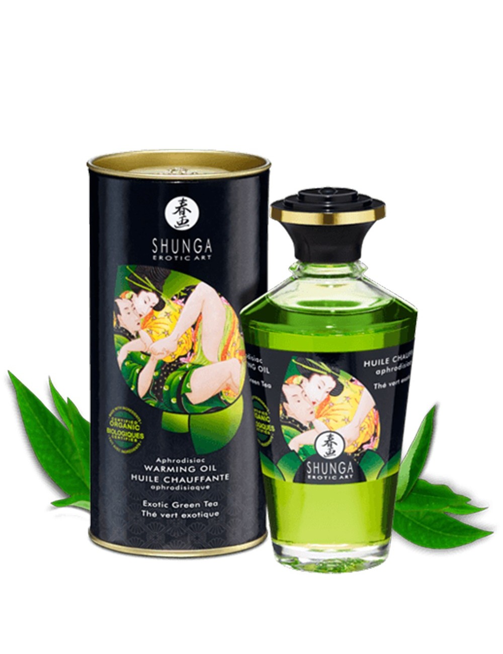 Huile chauffante bio thé vert comestible 100ml - CC812100 Huile chauffante bio thé vert comestible 100ml - CC812100