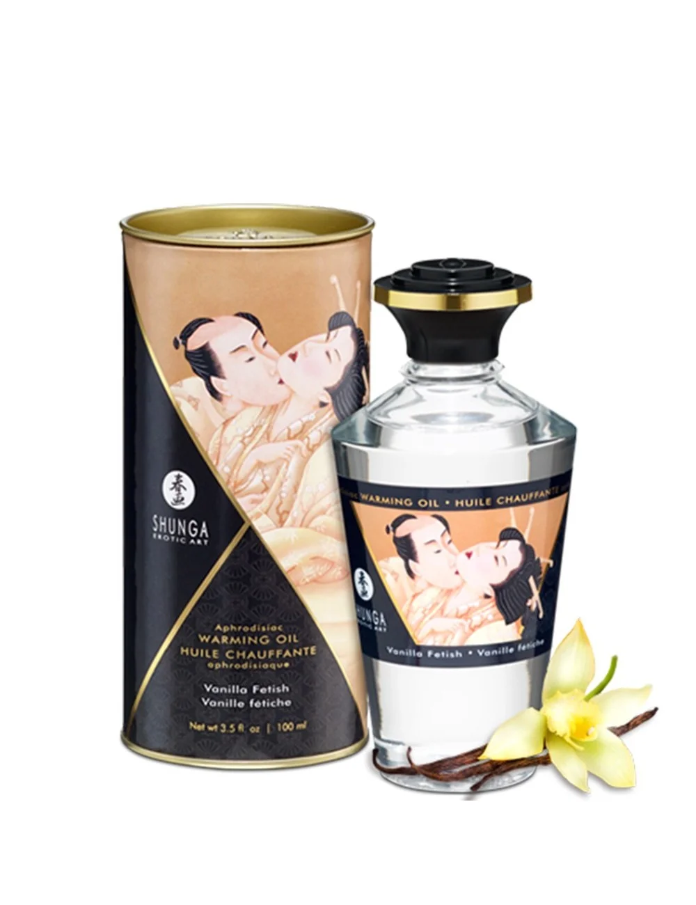 Huile chauffante vanille comestible 100ml - CC812007 Huile chauffante vanille comestible 100ml - CC812007